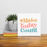 Make Todayカウント感動的引用文 タイル<br><div class="desc">「Make Today Count 感動的引用文」は陶芸品のタイルで、その上り部と受け取った人に結び付けインスパイアられる美しい意味のある贈り物だ。この記念やる気を起こさせる品は装飾の品々の集まりの一部として、日を取り込み、時々を最大限に活用するための絶え間ない思い出として機能する。陶製高品質タイルの技巧は、それが愛されるあらゆる宇宙にポジティブとモチベーションを持ち込み来、何年も大切なアイテムになることを保証する。その永遠のメッセージは、個人が目的と意図を持って生活することを奨励し、それは本当に特別な家やオフィス環境に追加する。</div>