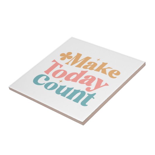 Make Todayカウント感動的引用文 タイル (側面)