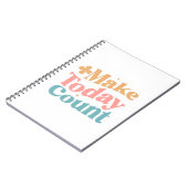 Make Todayカウント感動的引用文 ノートブック (左側)