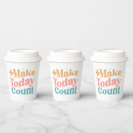 Make Todayカウント感動的引用文 紙コップ