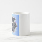 'Make Today'素晴らしブラックレタリングタイポグラフィ コーヒーマグカップ (中央)