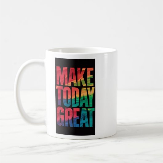 Make Today素晴らし王室のトレンディー コーヒーマグカップ (左)