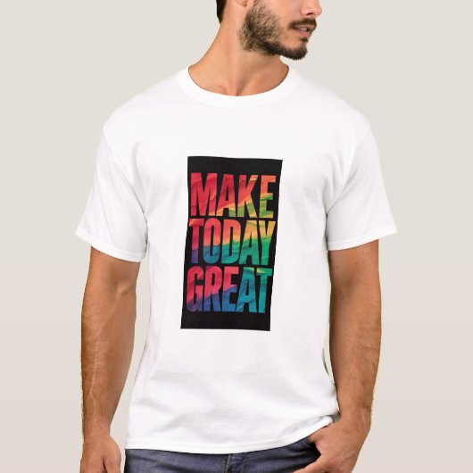 Make Today素晴らし王室のトレンディー Tシャツ (正面)
