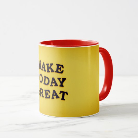 Make Today」素晴らしデザインMag マグカップ (正面右)