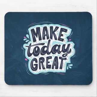 Make Today -素晴らし引用文やる気を起こさせるマウスパッド マウスパッド