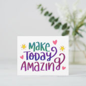 Make Today Amazing – ポストポストカード ポストカード (スタンド正面)