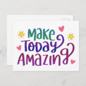 Make Today Amazing – ポストポストカード ポストカード (正面/裏面)