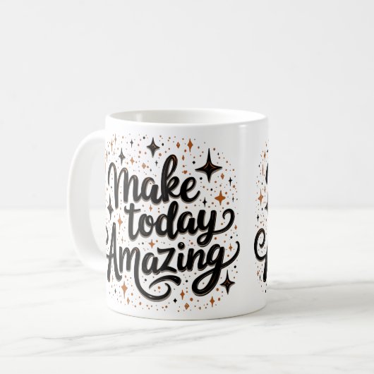 Make Today Amazing 1 コーヒーマグカップ (正面左)