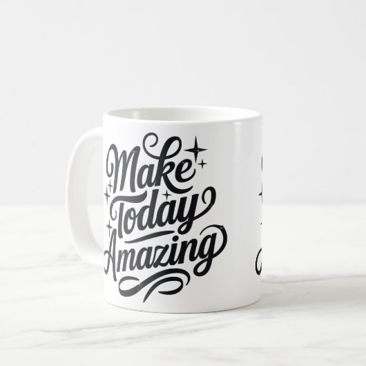 Make Today Amazing 2 コーヒーマグカップ (正面左)