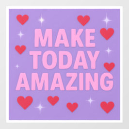 Make Today Amazing Red Hearts Sparkles  ウィンドウサイン