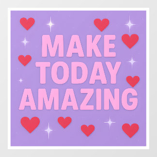 Make Today Amazing Red Hearts Sparkles  ウィンドウサイン