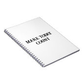 Make Today Countノートブやる気を起こさせるック ノートブック (右側)