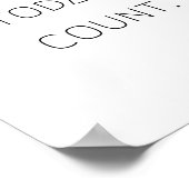 make.today.countポスターとプリント ポスター (角)