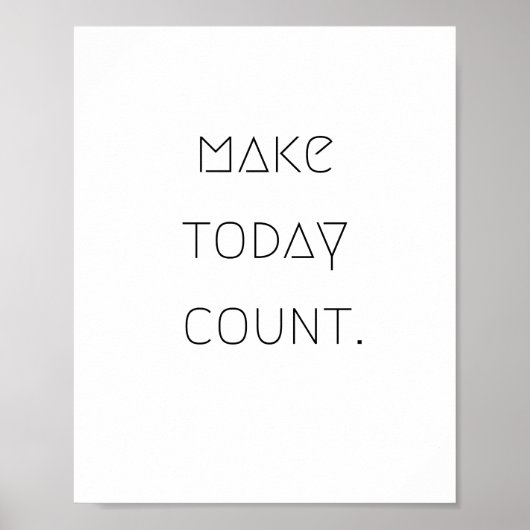 make.today.countポスターとプリント ポスター (正面)