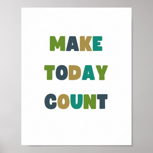 make.today.countポスターとプリント ポスター (正面)