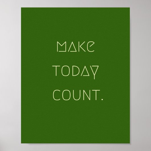 make.today.countポスターとプリント ポスター (正面)