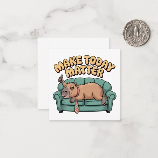 Make Today Matter ノートカード (正面/裏面インサイチュ)