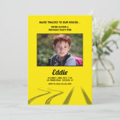 Make Tracksフォト誕生日パーティー 招待状 (スタンド正面)