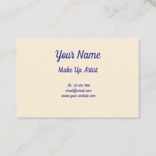 Make up 名刺 (裏面)