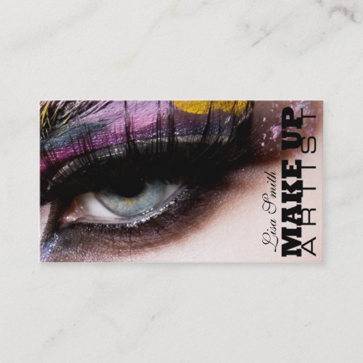 Make up Artist 名刺 (正面)