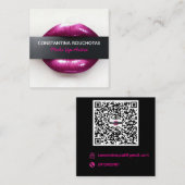 Make Up Artist Business Card スクエア名刺 (正面/裏面)