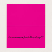 Make Up Artist Business Card - folded card 名刺 (内部フラット)