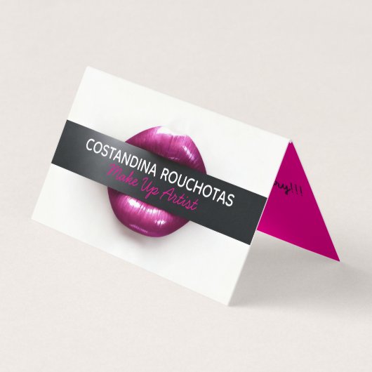 Make Up Artist Business Card - folded card 名刺 (正面)