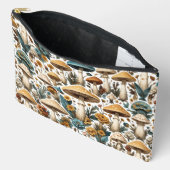 Make Up Bag Mushroom Makeup Bag Handmade Aesthetic アクセサリーポーチ (見開き)