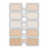 Make Up Foundation独自のビニールラベルを作成 シール (正面)