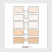 Make Up Foundation独自のビニールラベルを作成 シール (シート)