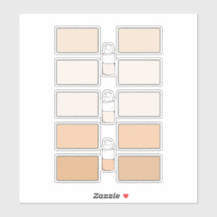 Make Up Foundation独自のビニールラベルを作成 シール