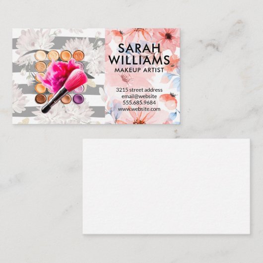 Make Up Foundation | Brushed | Cosmetics 名刺 (正面/裏面)