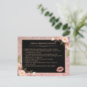 Make Up Lipsの指示のヒント |バラ金ゴールドフローラ ポストカード (スタンド正面)