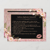 Make Up Lipsの指示のヒント |バラ金ゴールドフローラ ポストカード (正面/裏面)