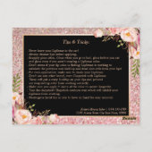 Make Up Lipsの指示のヒント |バラ金ゴールドフローラ ポストカード (裏面)