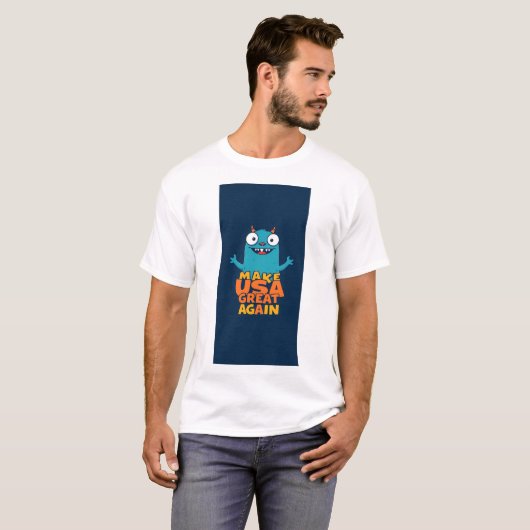 Make USA great again (....in a funny way ! ) Tシャツ (正面フル)