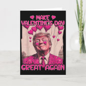 Make Valentine's Day Great Again Funny Trump Lover カード (正面)