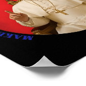 Make Vatican Great Again Funny Pope Trump Retro Ch ポスター (角)