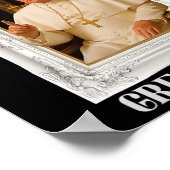 Make Vatican Great Again Funny Pope Trump Retro Ch ポスター (角)