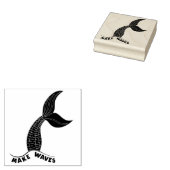 Make Waves Mermaid Tail Inspirational Art Stamp ラバースタンプ (押印)