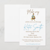 Make Way for Duckings Baby Shower Boy 招待状 (正面/裏面)