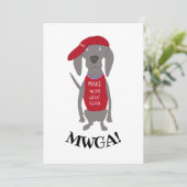 Make Weims 素晴らし Again MWGA Weimaraner Dog シーズンカード (スタンド正面)