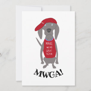 Make Weims 素晴らし Again MWGA Weimaraner Dog シーズンカード