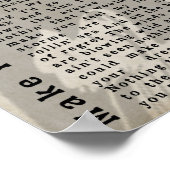 Make You 感じ My Love Shadow Song Lyricプリント ポスター (角)