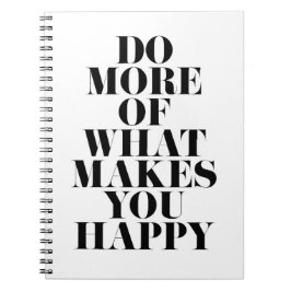 Make You Happy ミニマルやる気を起こさせる引用文 ノートブック