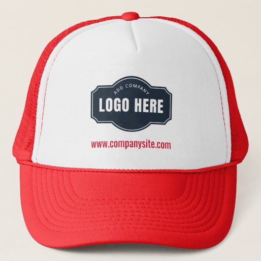 Make Your Business Logo and Website Address キャップ (正面)