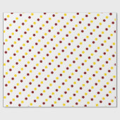 Make Your Gift Shine in Deep Red & Gold ラッピングペーパー (フラット)