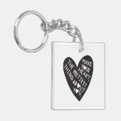 Make your Heart Pretiest thing about you キーホルダー (正面左)