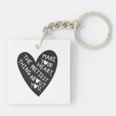 Make your Heart Pretiest thing about you キーホルダー (裏面)