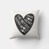 Make your Heart Pretiest thing about you クッション (裏面)